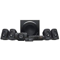 Logitech Z906 5.1 Sistema di Altoparlanti Audio Dolby Surround, Certificato Thx, Dolby e Dts, 1000 Watt, Spina elettrica UK - Nero