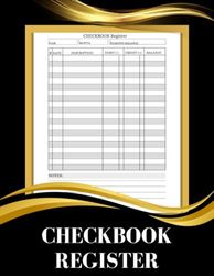 Checkbook Register: Personal Checkbook Register. Ledger Transaction Registers. Log Book for Small Business. Track Payments, Finances, Deposits, Debit. 20 Row Per Page. 120 pages. 8.5x11in.