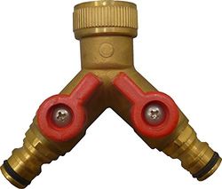 S&M 550263 - Derivación Y Hembra 3/4", 2 Llaves con Salidas automáticas