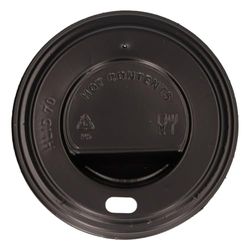 Tapa Ps Negra Con Orificio Para Vaso De 6-7 Oz