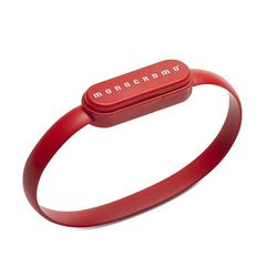 Pigna Red Solid Color USB Data Receiving Transmission Wristband