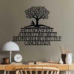 Accesorio de pared de metal decorativo negro elegante, 55 x 47 cm, 100% metal, 1,5 mm de grosor, perfecto para decoración moderna del hogar y arte de pared único