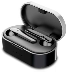 ALIGATOR Bluetooth in-ear hoofdtelefoon PODS TWS03 BK, draadloos met magnetische oplaadkoffer, Bloototh 5.0, geïntegreerde microfoon, afspeeltijd met 3/20 uur, USB-C-ingang, zwart