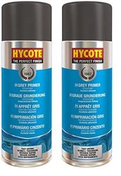 Hycote Fast Drying Aerosol Car Spray Paint, Grey Primer, 400 ml (Pack of 2)