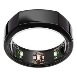 Oura Gen3 Heritage Smart Ring – storlek 8, Black | Registrera sömn, puls och kondition – upp till 7 dagars batteritid – kompatibel med iOS/Android – Prova ut storleken med Ouras storlekskit