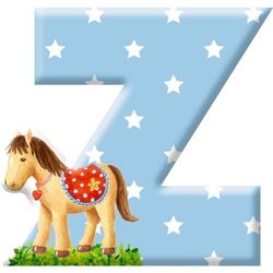 Baby Charms Decoratieve Letter Z, 8,5 cm, Model 10850
