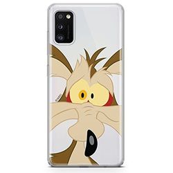 ERT GROUP mobiltelefonfodral för Samsung A41 originalt och officiellt licensierat Looney Tunes mönster Coyote 001 optimalt anpassad till formen på mobiltelefonen, gedeeltelijk transparant
