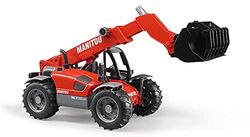 bruder 02125 - Manitou Teleskoplader MLT 633 - veículo 1:16, veículo de construção, máquina de construção, empilhadeira, carregador de rodas, brinquedo