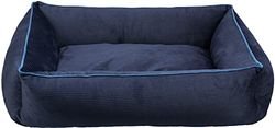 Letto Romy, quadrato, 105 × 85 cm, blu scuro