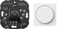5 anni di garanzia! EBROM® 065003 - Dimmer a LED da incasso, dimmer rotante + copertura dimmer GIRA, per LED 5-150 Watt + alogeni a intensità variabile 15-400 W/VA