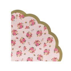 Talking Tables guardanapos com borda recortada e pequenas flores 'Truly Scrumptious' 'TS5'. rosa. Papel.