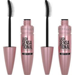 Maybelline New York, Volume Mascara, Lash Sensational, Colour: Very Black, 9.5 mL (Pack of 2)