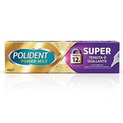 Polident Super étanchéité + scellant, adhésif pour prothèse dentaire, limite les infiltrations de nourriture, longue tenue pour toute la journée, 40 g