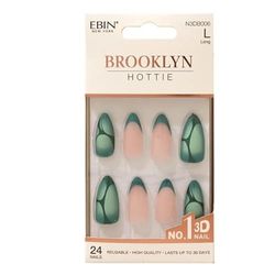 EBIN NEW YORK 3D Nail Brooklyn Hottie - Long (24 Nails Pack)-N3DB006