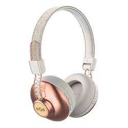 House of Marley Positive Vibration 2 Cuffie Wireless, Auricolari Over Ear Senza Fili con Bluetooth, Durata Batteria 12 Ore, Diver da 40 mm, Microfono Incorporato, Comandi Integrati, Rame