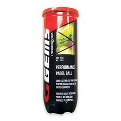 GEMS NL04 Tubes Balles de Padel x3 Pièces Jaune