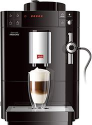 Melitta Passion F530-102 Cafetière automatique avec moulinet, café en grain, système de lait, nettoyage automatique, personnalisable, 15 bars, noir (reconditionné)