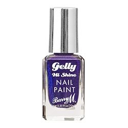 Barry M Gelly Hi Shine Nail Paint, Shade Juniper | Metallic Blue Nail Polish