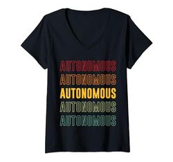 Mujer Orgullo Autónomo, Autónomo Camiseta Cuello V