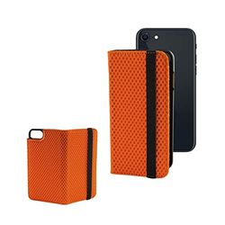 KSIX Smart Your tech Flip Case for iPhone SE 2022 SE 2020 8 7 Semi Hard Standing Orange