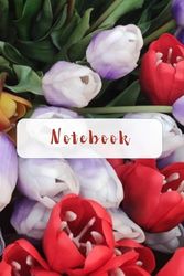 Lined notebook Tulips 200 pages