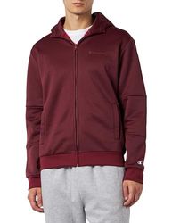 Champion Legacy American Classics-Storm Fleece Full Zip Huvtröja Män, Rosso Tbr, M