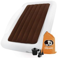 La Shrunks cama de viagem portátil insuflável colchão de ar cama para crianças para viagens ou uso doméstico, cor branca castanho branco Tamanho: criança