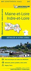 Indre-et-Loire Maine-et-Loire - Michelin Local Map 317: Map