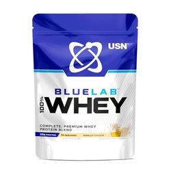 USN Blue Lab Whey Protein Powder, Vanilla Flavour - 476g (14 Servings), Premium Whey Isolate Protein Dietary Supplement, Post Workout Lean Muscle Growth BCAA Amino Acids Powder