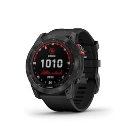 GARMIN Fenix 7X Solar, GPS Multisport Smartwatch, Zonne-Oplaadfunctie, 1,4-inch Display, Garmin Pay, 40+ Sport-apps, Ingebouwde Zaklamp, Tot 37 dagen Batterijduur, Slate Gray en Zwart (Gereviseerd)
