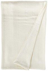 Eddie Bauer - Queen Blanket, Lightweight Cotton Bedding, All Season Home Decor (Herringbone Pattern, Queen)
