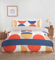 Rapport home Baltimore - Juego de Ropa de Cama matrimonial de Microfibra, Funda nórdica Reversible con sábana Bajera y Fundas de Almohada a Juego