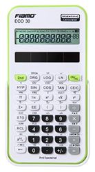 Calculatrice scientifique fiamo Eco30 Calculatrice scientifique, 138 fonctions et 10 chiffres écran blanc/orange