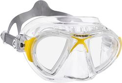 CRESSI Nano cristal máscara, unissexo, transparente/amarelo