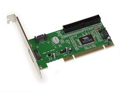 KALEA-INFORMATIQUE Tarjeta controladora PCI con 3 puertos SATA y 1 puerto IDE. Montaje independiente o RAID 0 1 0+1 JBOD. Con chipset Via VT6421
