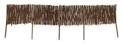 Windhager Rouleau de bordure de saule 100 cm x 20 cm, Marron, osier