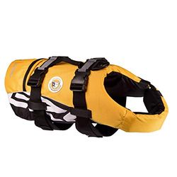 EzyDog Gilet de Sauvetage pour Chien - DFD - Idéal pour la Natation et la Sécurité de votre Chien dans l'eau - Vêtements de Sécurité pour Animaux de Compagnie pour la Natation (M, Jaune)