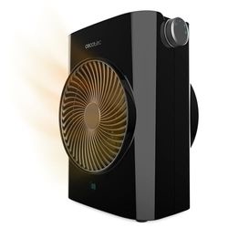 Cecotec Elektrische Verwarming ReadyWarm 2070 Max Force Black, Ventilatorkachel 2000W, 2 vermogensniveaus en 3 bedrijfsmodi, 20 m2
