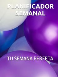 Planificador semanal ordenado. 75 paginas, para 2024. Organizador semanal para tener tu semana perfectamente ordenada.