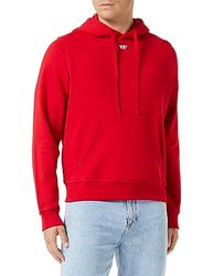 Diesel S-Ginn-Hood-d Sweatshirt voor volwassenen, uniseks, chinese red, S