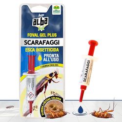 Albagarden - Gel Scarafaggi Pronto Uso - Per Disinfestazione Casa ad Azione ritardata per Eliminare La Colonia - Esca Insetticida conto Blatte e Scarafaggi