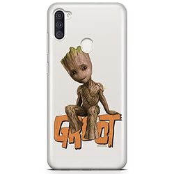 ERT GROUP mobiltelefonfodral för Samsung A03S originalt och officiellt licensierat Marvel mönster Groot 005 optimalt anpassad till formen på mobiltelefonen, gedeeltelijk transparant