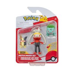 POKEMON BATTLE FIGURE 3 PK MORPEKO, BULBASAUR, RABOOT