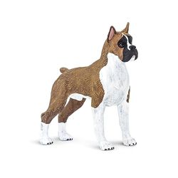 Boxer 9.5cm | Figuras de perros y gatos | Juguetes para Niños |No tóxico y libre de BPA | Apto para niños de 3+ | Safari Ltd