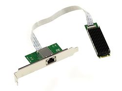 KALEA-INFORMATIQUE Carte contrôleur réseau M2 PCIe B+M vers RJ45 10G LAN 10 Gigabit Ethernet avec Chipset Aquantia AQC107