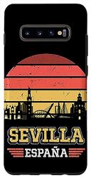 Carcasa para Galaxy S10+ Sevilla España Retro Vintage Sunset Skyline Sevilla