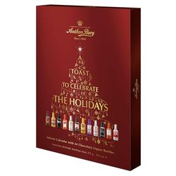 Anthon Berg - Chocolate Liqueurs - Advent Calendar with Famous Liqueur Brands - 24 bottles 375g - With a Delicious Liquid Filling