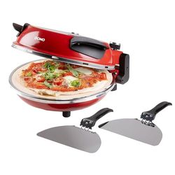 DOMO DO9284PZ - Horno de pizza "My Express Pizza" (1200 W), color rojo