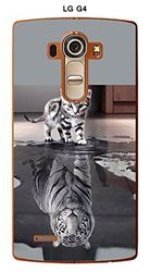 Onozo Coque LG G4 Design Chat Tigre Blanc