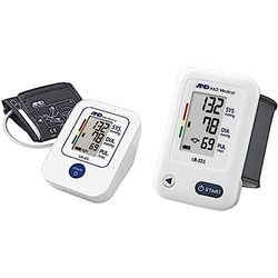 A&D Medical Tensiómetro de Brazo Digital, Medición Precisa de la Presión Arterial y el Pulso, Validado Clinicamente – UA611 + A&D Medical UB-525 - Tensiómetro para Muñeca, Blanco